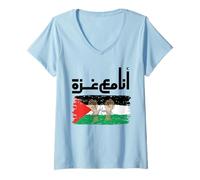 Mujer I stand with Palestine Camiseta Cuello V