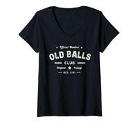 Mujer I Survived Old Balls Club 75th Edition 1951 75 Dad Birthday Camiseta Cuello V