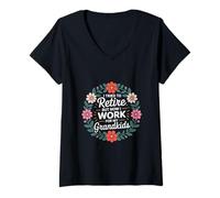 Mujer I Tried To Retire But Now I Work For My Grandkids ----- Camiseta Cuello V