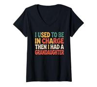 Mujer I Used To Be In Charge Retro Family Cita Camiseta Cuello V