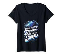 Mujer I Used To Go out Now I Go To Sleep Camiseta Cuello V