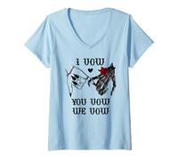Mujer I Vow You Vow We Vow Dark Romance Smutty Book Smut Reading Camiseta Cuello V