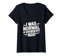 Mujer I Was Normal 4 Kids Ago Camiseta Cuello V