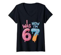 Mujer I Was Six Now I'm Seven Years Old Birthday 7th Kids Funny 67 Camiseta Cuello V