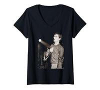 Mujer Ian Curtis & Bernard Sumner Joy Division En Vivo Martin O'Neill Camiseta Cuello V