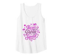 Mujer Ibiza España Chicas Viaje Español Vacaciones Mujeres Clubbing Fiesta Camiseta sin Mangas