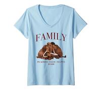 Mujer Ice Age Family Camiseta Cuello V
