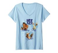 Mujer Ice Age Heart Camiseta Cuello V