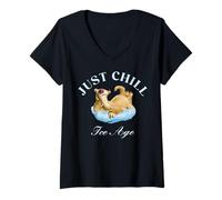 Mujer Ice Age Just Chill Camiseta Cuello V
