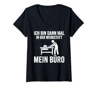 Mujer Ich Bin dann Mal in Der Werkstatt Mein Büro Camiseta Cuello V