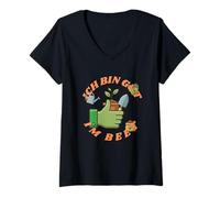 Mujer Ich Bin gut im Beet, Gärtner Wortspiel für Gartenfreunde Camiseta Cuello V