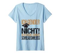 Mujer Ich Gender Nicht Ich Habe Einen Schulabschluss Mujeres Hombres Camiseta Cuello V