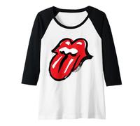 Mujer Iconic Tongue para Mujer Oficial de The Rolling Stones No Filter Camiseta Manga Raglan