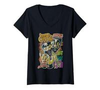 Mujer ICP Dark Carnival Colorful Collage Distressed Hip Hop Camiseta Cuello V