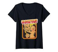 Mujer I'D Rather Be with You Love Statement - Gráfico de Vampiro Camiseta Cuello V