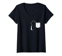 Mujer Idea de regalo de puente elástico, saltos bungy, bungee jumping Bungee Camiseta Cuello V