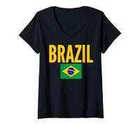 Mujer Identidad Nacional del Orgullo de la Bandera Camiseta Cuello V