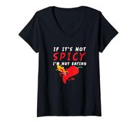 Mujer If It Is Not Spicy I Habanero Jalapeño Chipotle Thai Chili Camiseta Cuello V