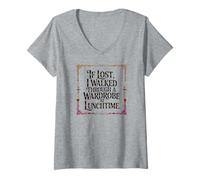Mujer IF Lost I Walked Through A Wardrobe AT LUNCHTIME Camiseta Cuello V