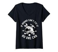 Mujer If Nonno Can't Fix It No One Can Proud Italian Grandpa Camiseta Cuello V