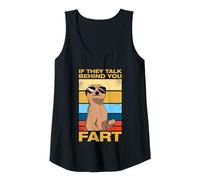 Mujer If they talk behind you fart pedo muñecas pedos pedos Camiseta sin Mangas