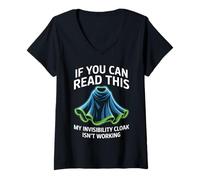 Mujer If You Can Read This My Cloak Failed Camiseta Cuello V