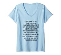 Mujer If You Can Read This You Are Too Close Camiseta Cuello V