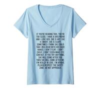 Mujer If You’re Reading This You’re Too Close Camiseta Cuello V