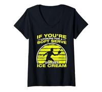 Mujer If you're looking for a soft serve lustige Pickleball Camiseta Cuello V