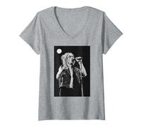 Mujer Iggy Pop Cantante De Los Stooges Reading Festival Instinct Camiseta Cuello V