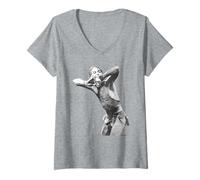 Mujer Iggy Pop de los Stooges Raw Power por Virginia Turbett Camiseta Cuello V