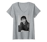 Mujer Iggy Pop Stooges Gira por el álbum The Idiot 1977 Camiseta Cuello V