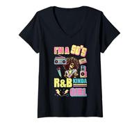 Mujer Im 90s R&B Kinda Girl Retro RnB Hip Hop Mujeres Niñas Niños Camiseta Cuello V