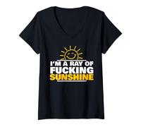 Mujer I'm A Ray of Fucking Sunshine Camiseta Cuello V