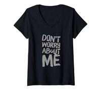 Mujer I'm Fine Citas En Texto Vintage Funny Don't Worry About Me Camiseta Cuello V