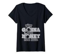 Mujer I'm Gonna Need Money For Bail Despreocupado sarcástico Camiseta Cuello V