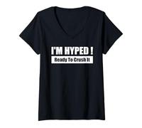 Mujer I'M HYPED ! / SIN PIEDAD - GANAR A TODA COSTA Camiseta Cuello V