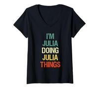 Mujer I'm Julia Doing Julia Dinge - Regalo Personalizado Camiseta Cuello V