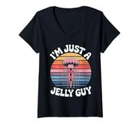 Mujer I'm Just A Jelly Guy Jealous Pun Sweet Joke |- Camiseta Cuello V