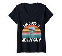 Mujer I'm Just A Jelly Guy Jealous Pun Sweet Joke |- Camiseta Cuello V