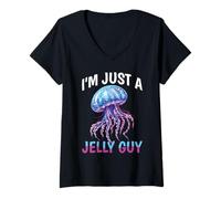 Mujer I'm Just A Jelly Guy Jealous Pun Sweet Joke - Camiseta Cuello V