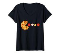 Mujer I'm Just Here for The Pizza | Funny Food Lover Camiseta Cuello V