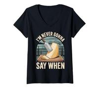 Mujer I'm Never Gonna Say When Rallador de Queso parmesano - Camiseta Cuello V