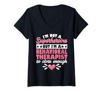 Mujer Im Not A Superheroine But Im A Behavioral Therapist So Close Camiseta Cuello V