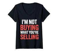 Mujer I'm Not Buying What You'Re Selling Skeptic Vibes - Camiseta Cuello V