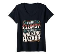 Mujer I'm Not Clumsy I'm Just A Walking Hazard Accidente - Camiseta Cuello V