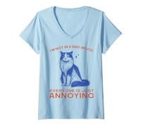 Mujer I'm Not In A Bad Mood Everyone Is Just Annoying Camiseta Cuello V