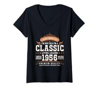 Mujer I'm Not Old I'm a Classic 1956 Legends were Born In 1956 Camiseta Cuello V