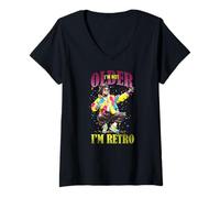 Mujer I'm not older I'm retro Camiseta Cuello V
