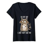 Mujer I'm Not Shy I Just Don't Like You Camiseta Cuello V